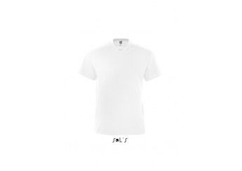 T-SHIRT COM GOLA EM V PARA HOMEM BRANCA VICTORY