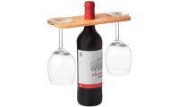 Suporte para 2 taas para garrafa de vinho PORTEUR  