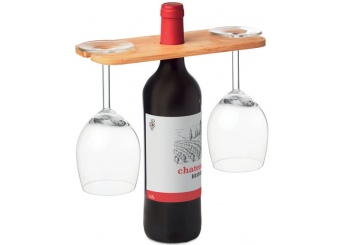 Suporte para 2 taas para garrafa de vinho PORTEUR  