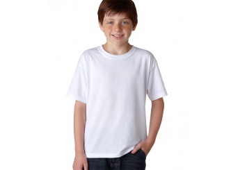 T-shirt de Criana Manga Curta Gola Redonda 150-155gr/m2 Branca